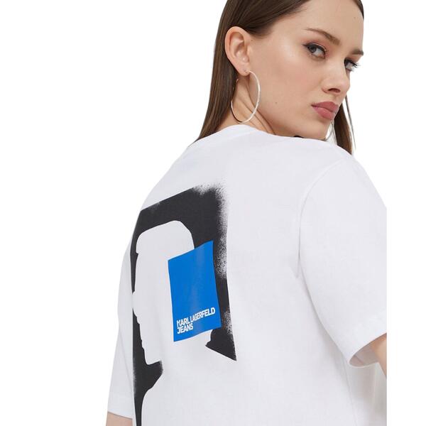 Γυναικείο T-shirt Karl Lagerfeld Klj Regular Karl Sslv Tee White 241J1707-J109