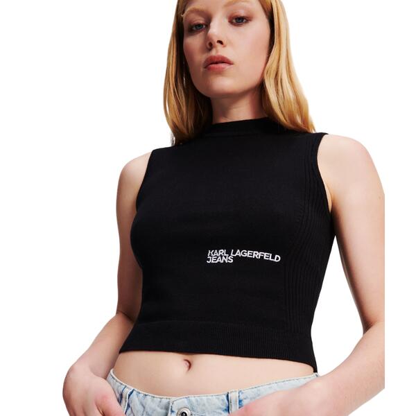 Γυναικείο Πλεκτό Karl Lagerfeld Klj Slvless Tank Black 241J2001-J101