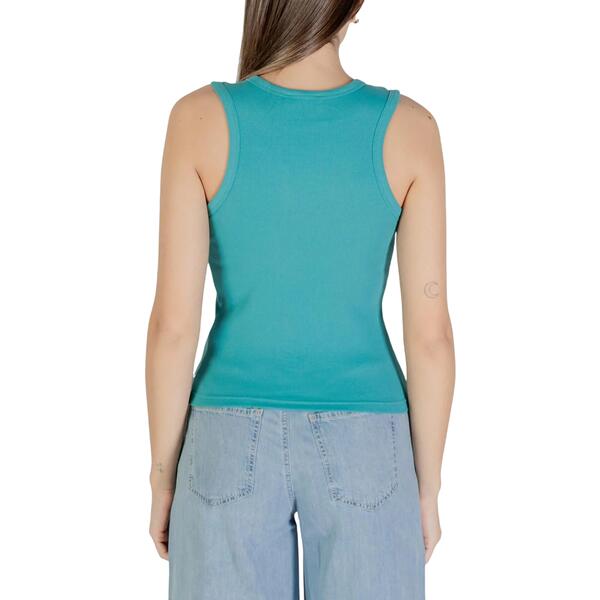 Γυναικείο Top Calvin Klein Jeans A Wvn Lbl 2X2 Cttn Tuscan Teal LV047C201G-XEG