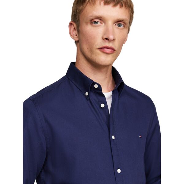 Αντρικό Πουκάμισο Tommy Hilfiger Flex Dobby Sf Carbon Navy MW0MW34568-DCC