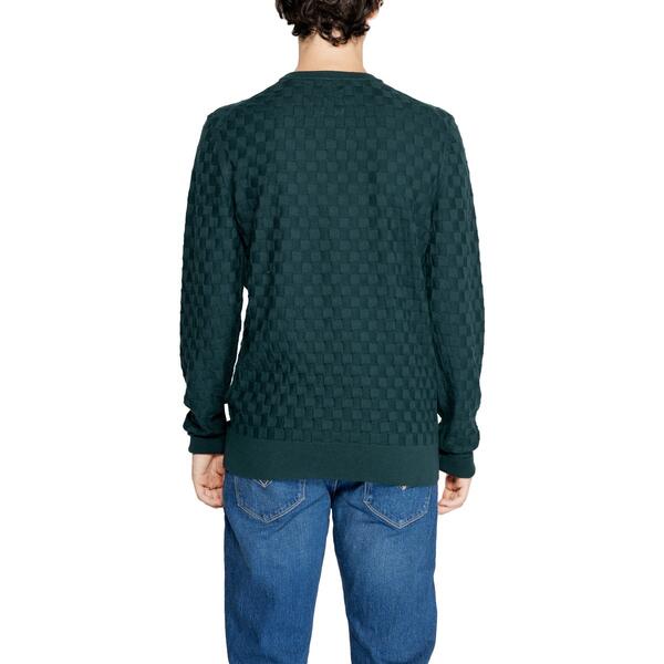 Αντρικό Πουλόβερ Calvin Klein Basket Weave Cotton-Wool Cn Midnight Forest K10K113747-M14