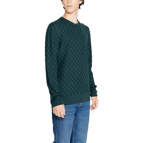 Αντρικό Πουλόβερ Calvin Klein Basket Weave Cotton-Wool Cn Midnight Forest K10K113747-M14