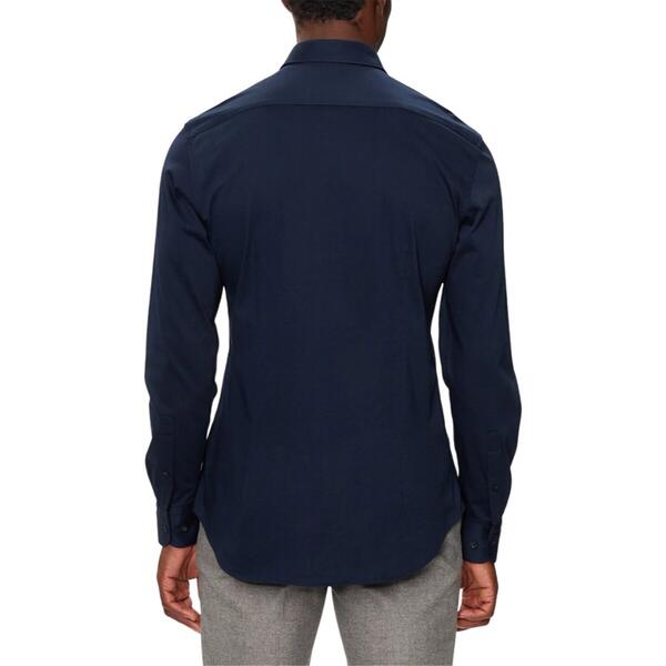 Αντρικό Πουκάμισο Tommy Hilfiger Cl-Strtch Popl Solid Rf Navy Iris MW0MW36913-DCAR