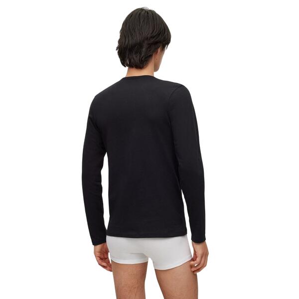Ανδρική Μπλούζα Hugo Ls Shirt Rn Τriplet Black 50492631-001