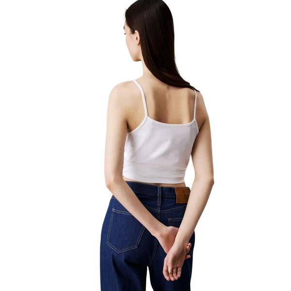 Γυναικείο Top Calvin Klein Monologo Strappy Tank Top Bright White J20J223105-YAF