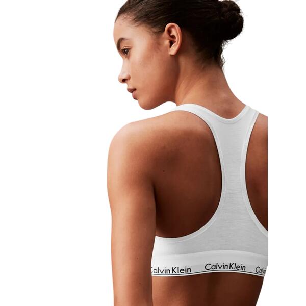 Bralette Χωρίς Επένδυση Calvin Klein Unlined Bralette White 0000F3785E-100