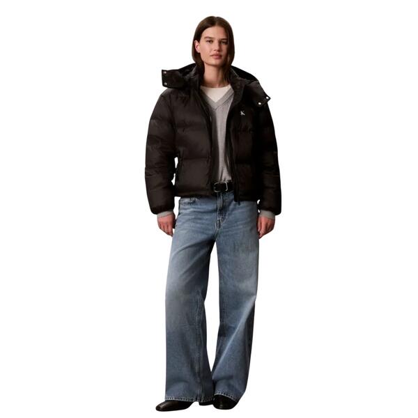Γυναικείο Μπουφάν Calvin Klein Jeans Essential Mw Short Down Puffer Black LV047H500G-UB1