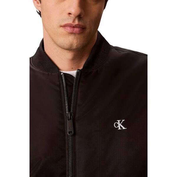 Ανδρικό Μπουφάν Calvin Klein Ls Jeans Nylon Bomber Jkt Black LV04RG505G-UB1