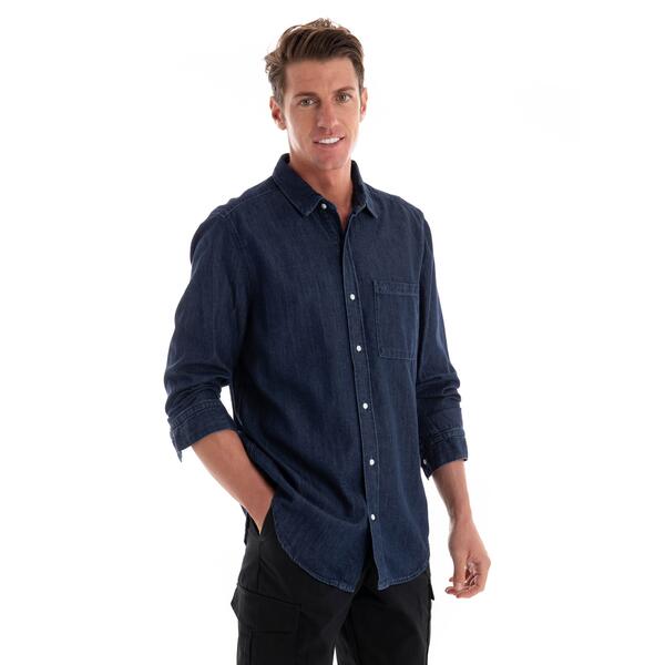 Αντρικό Πουκάμισο Calvin Klein Lw Dark Blue Denim K10K114022-1BN