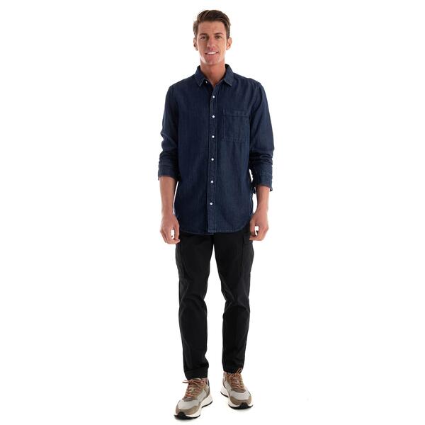 Αντρικό Πουκάμισο Calvin Klein Lw Dark Blue Denim K10K114022-1BN