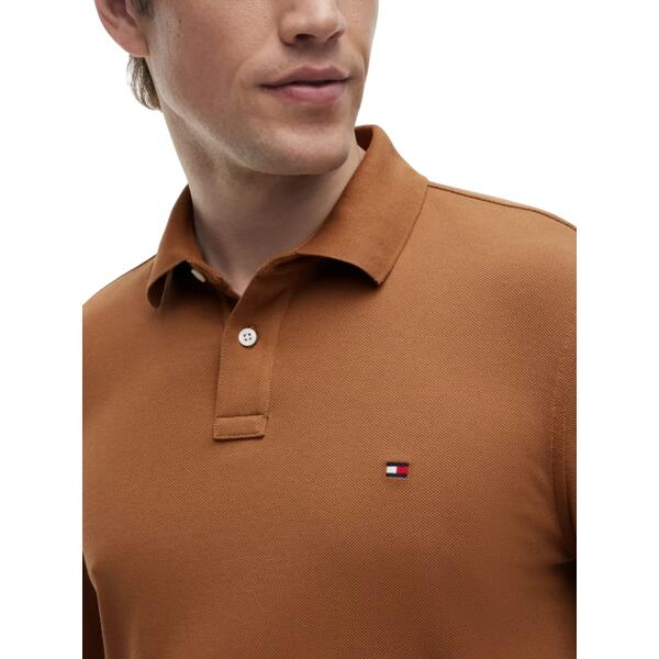 Ανδρικό Polo Tommy Hilfiger 1985 Regular Ls Polo Timeless Tawny MW0MW20183-GVH