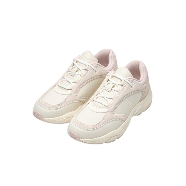 Γυναικεία Sneakers Calvin Klein Retro Tennis Low Mix Mg Media Creamy White Whisper Pink YW0YW01646-0LG