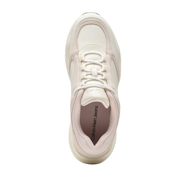 Γυναικεία Sneakers Calvin Klein Retro Tennis Low Mix Mg Media Creamy White Whisper Pink YW0YW01646-0LG