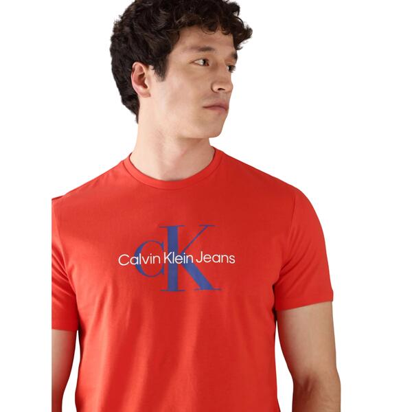 Ανδρικό T-Shirt Calvin Klein SS Hero Monologo 30s RedAlert LV040EM286-TNC