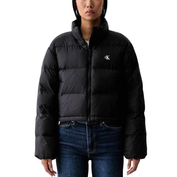 Γυναικείο Μπουφαν Calvin Klein Jeans  Essential Mw Crop Puffer Black LV047H503G-UB1