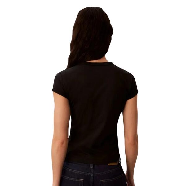 Γυναικείο T-Shirt Calvin Klein Ss Slim Fit Heart Logo Tee Black LV047H835G-UB1