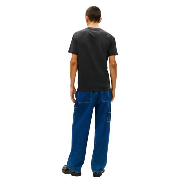 Ανδρικό Τ-Shirt Tommy Jeans TJM Reg Tonal Flag Ss Tee Black DM0DM22312-BDS