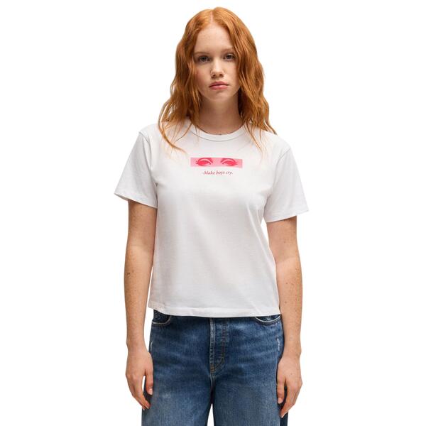 Γυναικείο T-shirt Hugo Destrel 1 White 50534246-100