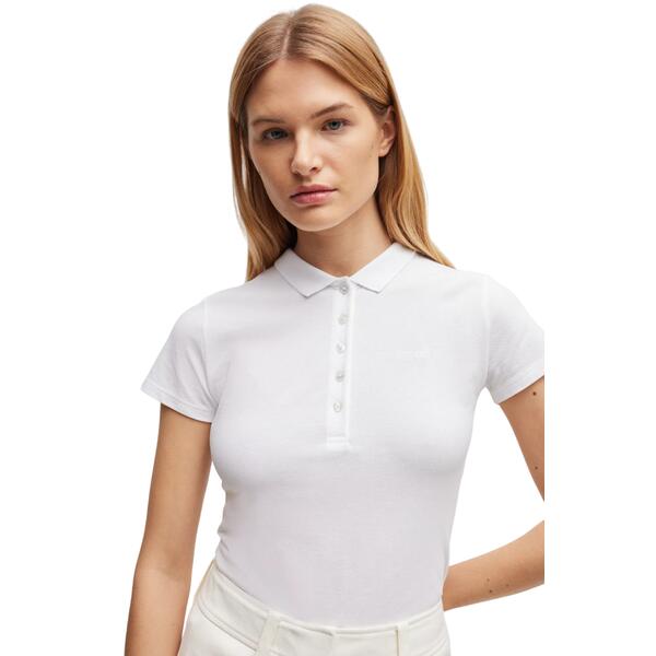 Γυναικείο Polo Hugo Epola 10241531 01 White 50490960-100