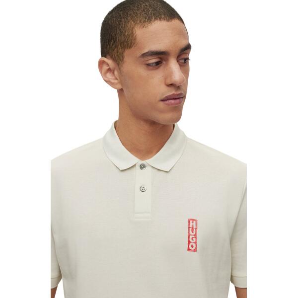 Ανδρικό Polo Hugo Darakorum 10231467 01 Light Beige 50494177-333