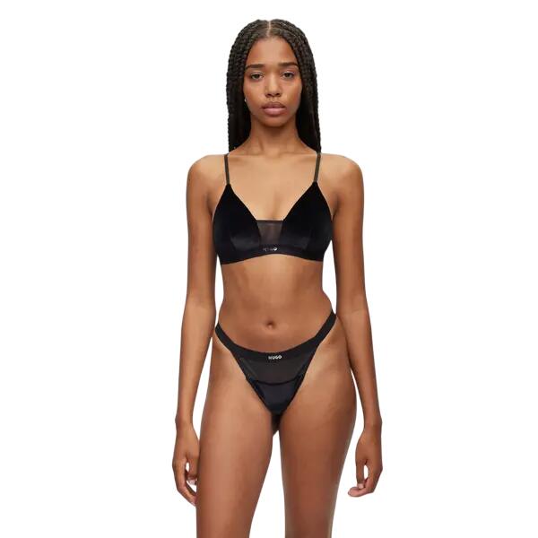 Γυναικείο Εσώρουχο Hugo Underwire Bra Velvet 10253966 01 Black 50502759-001