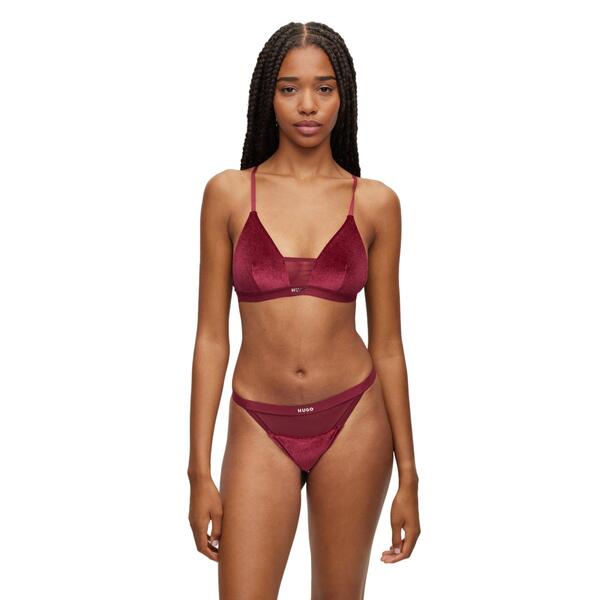 Γυναικείο Εσώρουχο Hugo Triangle Pad. Velvet 10253966 01 Red 50502763-605
