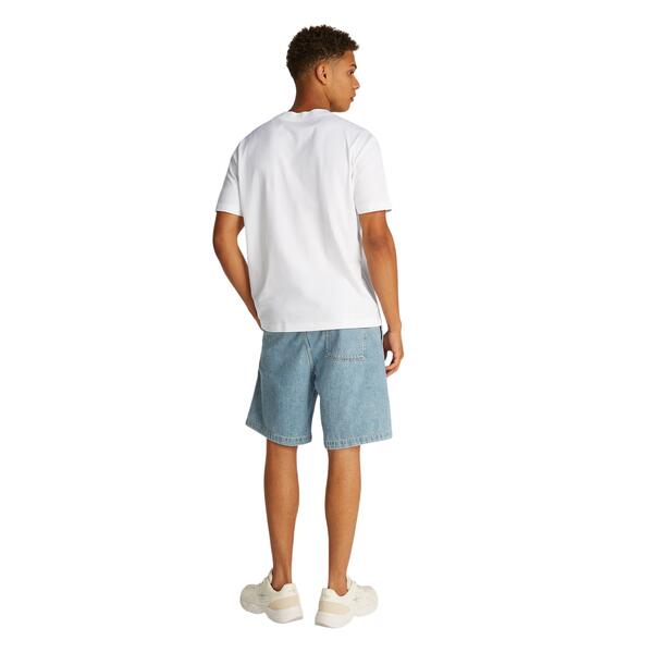 Aνδρικό T-shirt Calvin Klein Monologo Shift Bright White J30J327471-YAF