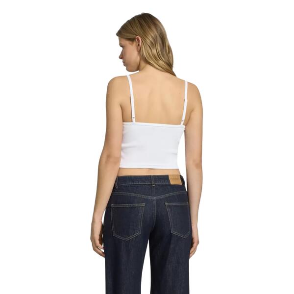 Γυναικείο Top Calvin Klein Jeans A- Woven Label Rib Cami Brilliant White LV047C908G-YAA