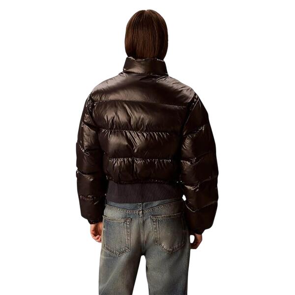 Γυναικείο Μπουφάν Calvin Klein Shine Crop Puffer Jacket Black LV047D504G-UB1