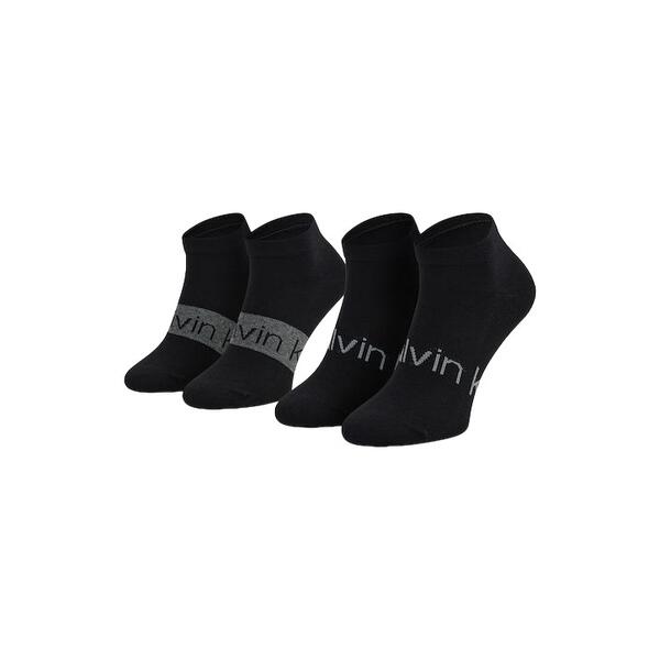 Ανδρικές Κάλτσες Calvin Klein Ck Men Sneaker 2p Logo Ribbon Black 701218712-002