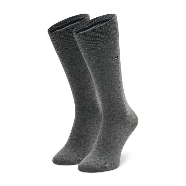 Ανδρικές Κάλτσες Tommy Hilfiger 2p Global Ribbon Crest Grey Melagne 701219081-003