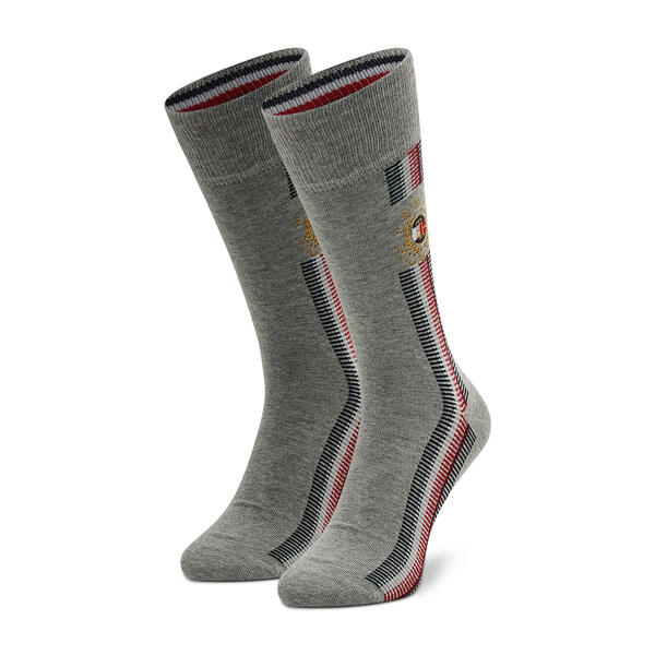Ανδρικές Κάλτσες Tommy Hilfiger 2p Global Ribbon Crest Grey Melagne 701219081-003