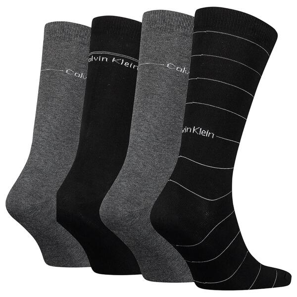 Ανδρικές Κάλτσες Calvin Klein Ck Men 4p Stripe Tin Giftbox Black Combo 701219835-001