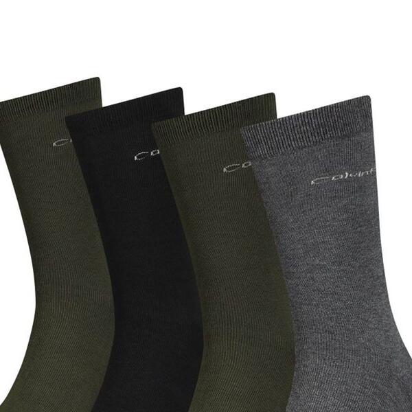 Ανδρικές Κάλτσες Calvin Klein Ck Men 4p Tin Giftbox Dark Olive Combo 701219836-003