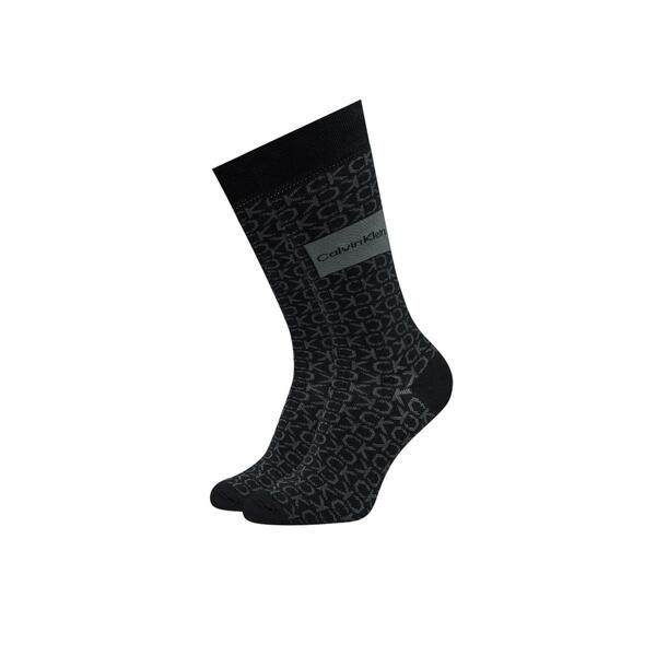 Ανδρικές Κάλτσες Calvin Klein Ck Men Sock 2p Badge Black 701224111-001