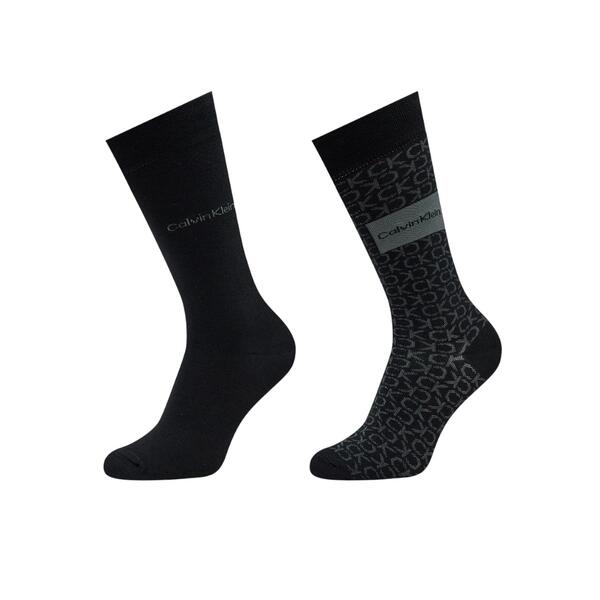 Ανδρικές Κάλτσες Calvin Klein Ck Men Sock 2p Badge Black 701224111-001
