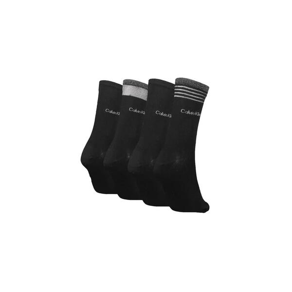 Γυναικείες Κάλτσες Calvin Klein Ck Women Sock 4p Lurex Holiday Pack Black 701224116-001