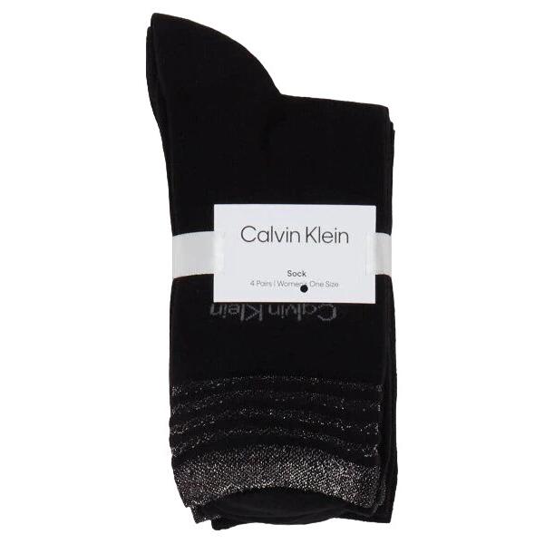 Γυναικείες Κάλτσες Calvin Klein Ck Women Sock 4p Lurex Holiday Pack Black 701224116-001