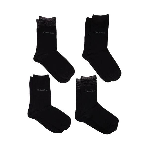 Γυναικείες Κάλτσες Calvin Klein Ck Women Sock 4p Lurex Holiday Pack Black 701224116-001