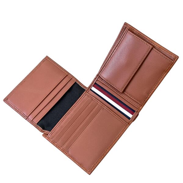 Ανδρικό Πορτοφόλι Tommy Hilfiger Premium Leather Cc Flap And Coin Tan AM0AM10239-0HD