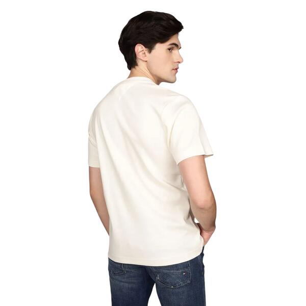Ανδρικό T-shirt Tommy Hilfiger Interlock Pique Icon Ivory Petal MW0MW38923-Z00