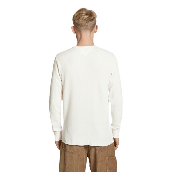 Αντρική Μπλούζα Tommy Jeans Slim Waffle L s Ext Ancient White DM0DM20688-YBH
