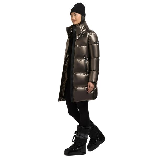 Γυναικείο Μπουφάν Khujo Haya Shiny Cane Brown HAYASHINY-545