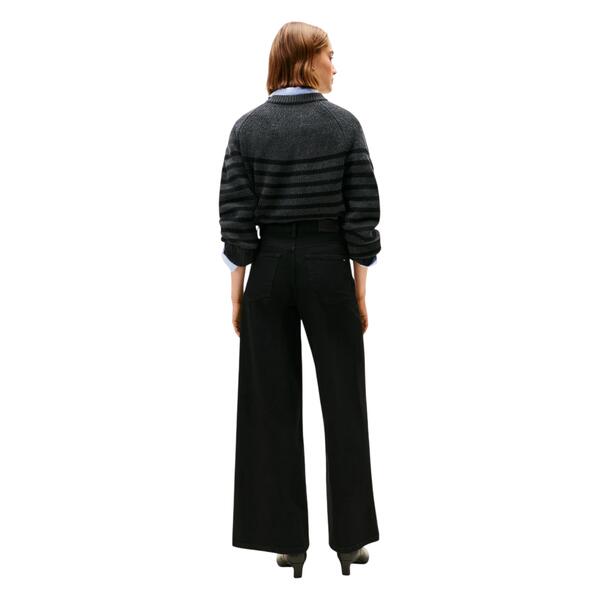 Γυναικείο Jean Tommy Hilfiger Dnm Black 70's Wide Leg Hw Black WW0WW48254-1BY32