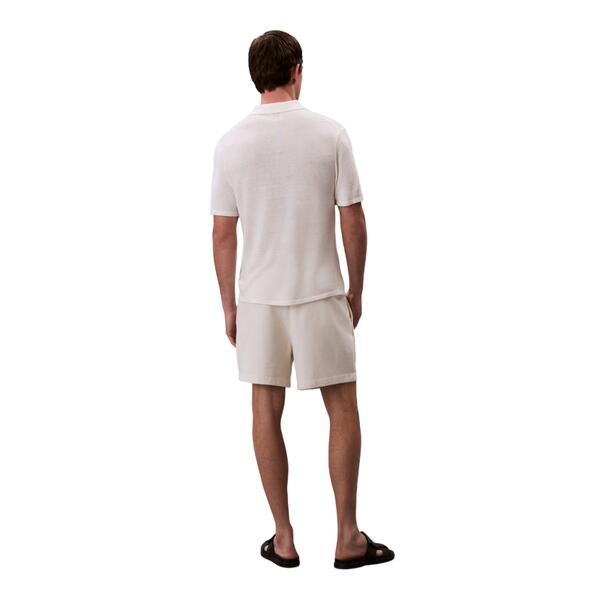 Ανδρικό Σορτς Calvin Klein Hd Cotton Waffle Tofu LV04RC248G-YAS