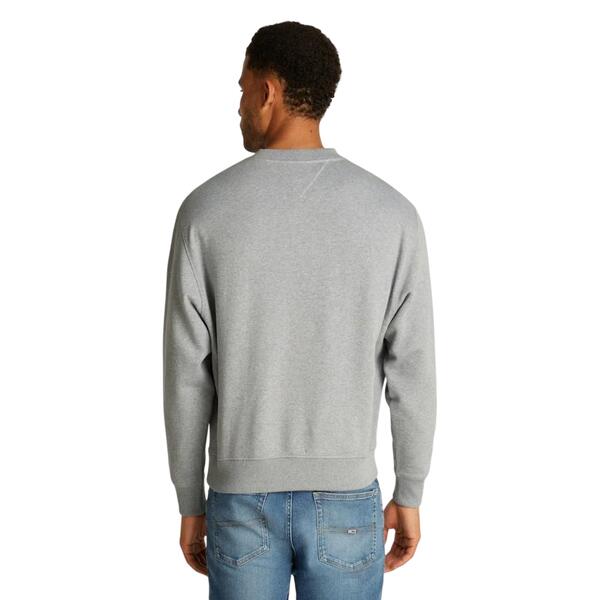 Ανδρικό Φούτερ Tommy Jeans Melange Flag Crew Grey Htr DM0DM21186-P6N