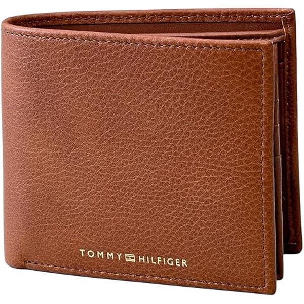 Ανδρικό Πορτοφόλι Tommy Hilfiger Premium Leather Cc Flap And Coin Tan AM0AM10239-0HD