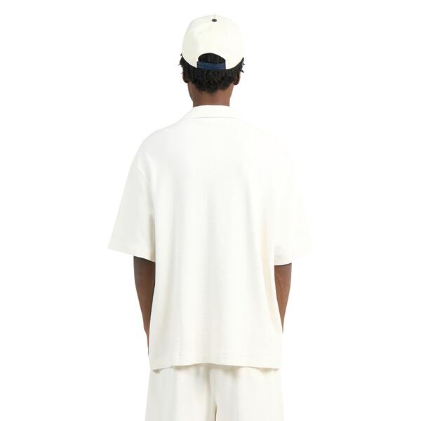 Ανδρικό Πουκάμισο Calvin Klein Hd Cotton Waffle Camp Shirt Tofu LV04RC247G-YAS