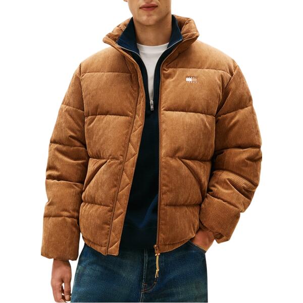 Ανδρικό Μπουφάν Tommy Jeans Tjm Vail Cord Puffer Ext Pecan Nut DM0DM22031-GVP