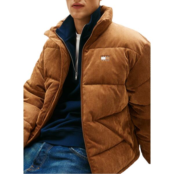 Ανδρικό Μπουφάν Tommy Jeans Tjm Vail Cord Puffer Ext Pecan Nut DM0DM22031-GVP